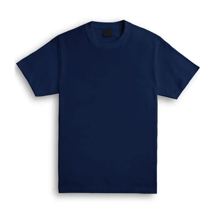 Royal blue tee shirt for men 100% cotton gsm 180 custom design your own logo printable T-shirt clearance