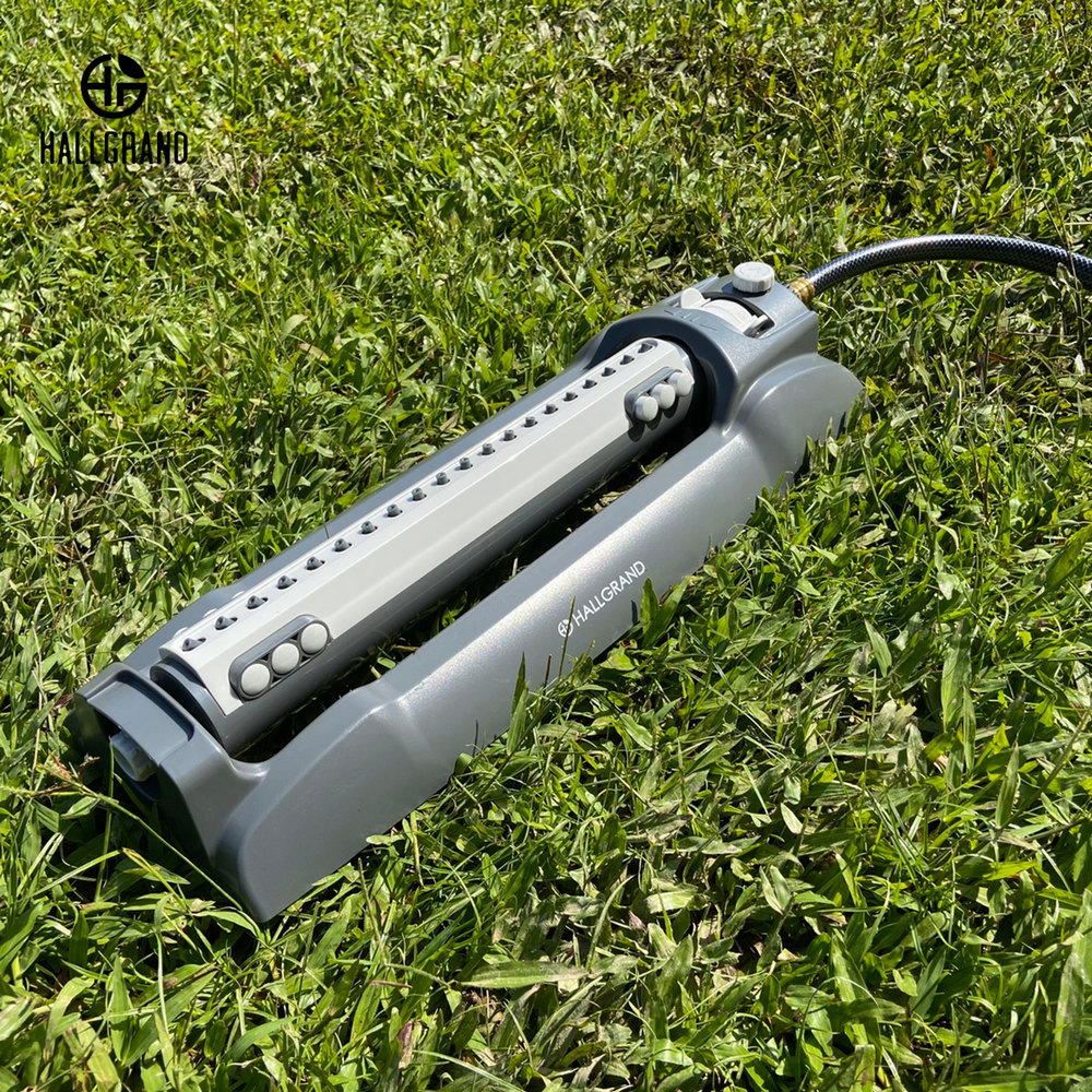 Oscillating Lawn Sprinkler 20 Holes Water Even Coverage and Spray Pattern Easy Maintenance High Impact Base Garden Irrigation