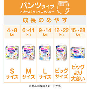 Vente en gros à bas prix de couches jetables pour bébés de haute qualité du Japon Merries Pant L 44pcs 3 packs in 1 Carton HOT - Product Image 3