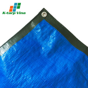 250Gsm Waterproof Coated <b>Tarpaulin</b> Plastic Aluminum <b>Eyelets</b> Every 1M Interval PE Material Custom Cutting Service - Product Image 4