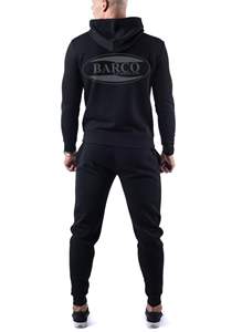 Chándal OEM personalizado para hombre, tela polar de alta calidad, 100% algodón, talla XXL, temporada de invierno, chándal para correr, logotipo con cremallera completa - Product Image 5