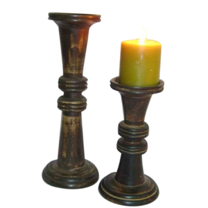 Soporte de vela de pilar de madera de lujo moderno Lámpara de luz de moda para bodas Buena promoción - Product Image 6