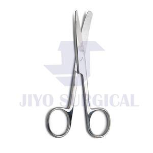 Ciseaux d'opération chirurgicale certifiés CE pansement manuel en acier inoxydable disséquant la lame droite tranchante/émoussée - Product Image 5