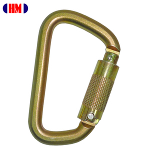 Mousqueton en acier (zingué) à verrouillage par torsion, fabricant OEM/ODM Taïwan, 35kN, ouverture 23mm, 81g, certifié CE EN 362 - Product Image 2