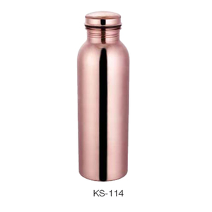 STYLISH HANDMADE <b>COPPER</b> <b>DRINKING</b> <b>BOTTLE</b> with LID CUSTOM LOGO & COLOR ECO-FRIENDLY 1.1L for SPORTS & OUTDOOR USE - Product Image 3