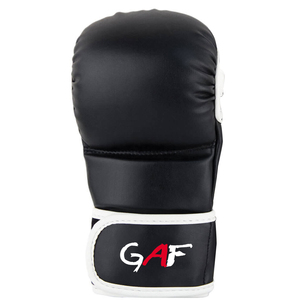 GAF Custom Printed Non-Slip MMA Boxing Gloves 12oz Leather for Closure Silk Screen Printed Bulk Wholesale Martial Arts Design - Product Image 5
