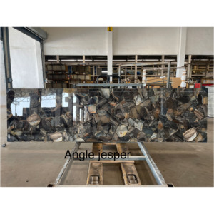 Ángulo Jespar Diseño original europeo Hermoso patrón 15mm espesor 800x3000mm Azulejos de porcelana Losa grande para el hogar. - Product Image 1