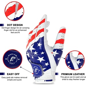 Gant de golf en cuir de mouton souple et réglable pour homme, avec logo personnalisé, vente en gros 2024, accessoire de sport - Product Image 6