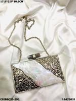 Pochette de nacre en laiton faite à la main de créateur Sac de soirée de mariage exclusif pour dames