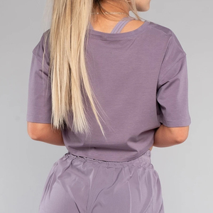 Camiseta de gran tamaño 95% algodón 5% Spandex, camiseta de entrenamiento cómoda recortada, venta al por mayor - Product Image 3