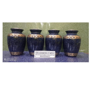 BRASS MARBLE FINISH HIGH QUALITY <b>FUNERAL</b> URN <b>FUNERAL</b> <b>SUPPLIES</b> Brassworld India - Product Image 1