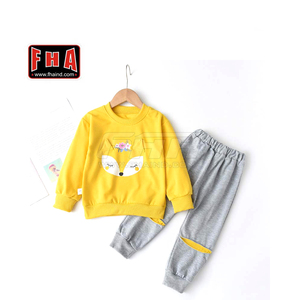 Nuevas llegadas niños negro algodón polar chándal niños francés Terry chándal hecho por FHA - Product Image 3