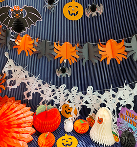 Guirnalda de Esqueletos de Papel para Halloween, Decoración Festiva Reutilizable para Exteriores, para Adultos - Product Image 2