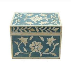 Indian Bone Box Decorative Design Inlay Box Resin and Wooden for <b>Eid</b> <b>Gifts</b> bone jewelry boxes manufacturer by lametierartz - Product Image 1