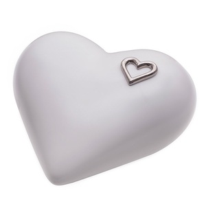 Meilleures ventes de petites urnes funéraires métalliques en forme de cœur de haute qualité pour cendres humaines/fournitures funéraires - Product Image 1
