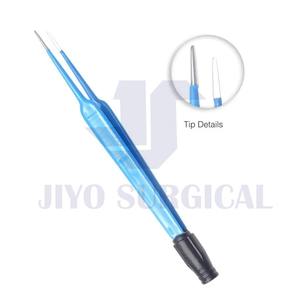 Pince bipolaire isolée en acier inoxydable de qualité A + Équipement chirurgical manuel avec pointe droite - Product Image 4