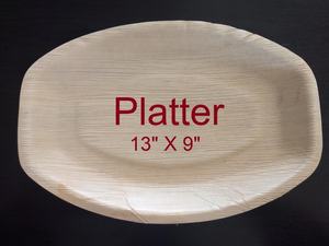 จานปาล์มธรรมชาติ Areca ที่ย่อยสลายได้ทางชีวภาพเครื่องใช้บนโต๊ะอาหารและเครื่องใช้บนโต๊ะอาหารที่มีลวดลายเป็นเอกลักษณ์ของพืช - Product Image 2