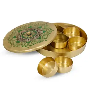 Brass Masala Box for home decor Masala Dibba high quality manufacturer
