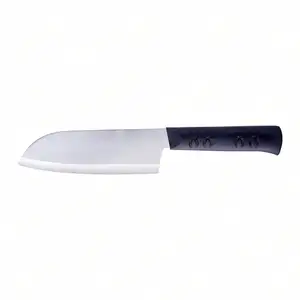 Hezhen — couteau de cuisine japonais professionnel en acier inoxydable, 6 pouces de haute qualité, couleur noire, l28,5cm (lame de 15cm)