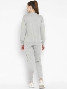 Chándales calientes de algodón 100% para mujer, chándales de moda de invierno de manga larga, jersey de cuello redondo para uso diario, recortado sólido - Product Image 2