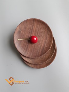 Placa de madera antigua oscura, nogal, posavasos de madera barato - Product Image 3