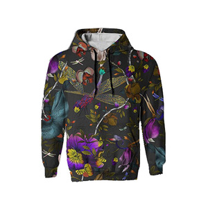 Nueva moda para hombre, sudaderas con capucha sueltas, estampado Digital reflectante personalizado, ropa de calle ecológica transpirable para invierno - Product Image 2