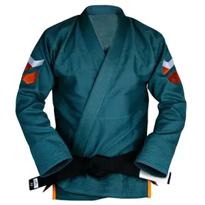 Jiu Jitsu Polos Profesional Kimono/Bjj Putih/BJJ Gis Custom Bjj Gi Blue untuk Pria Seragam Jiujitsu Brasil