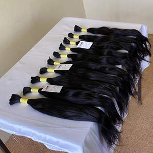Extensiones de Cabello al Por Mayor, Cabello Virgen Crudo Sin Procesar de Alta Calidad, 100% Cabello Humano de Templo Indio, Paquetes de Extensiones - Product Image 5