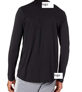 T-shirt de Sport à manches longues pour homme, 65% Polyester, 35% coton, importé du Bangladesh - Product Image 2