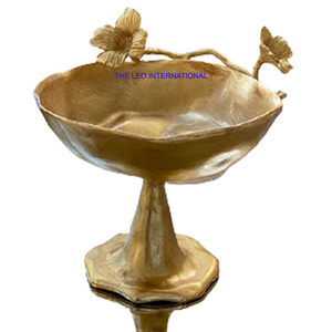 Golden Plated <b>Tree</b> <b>Branch</b> Shape Design Decoration Bowl Aluminum Metal Exclusive Quality Joint Three Bowl - Product Image 4