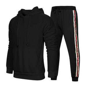 Conjunto de chándal de invierno para hombre de gran tamaño con cordón y Jersey de calidad de marca personalizada - Product Image 1