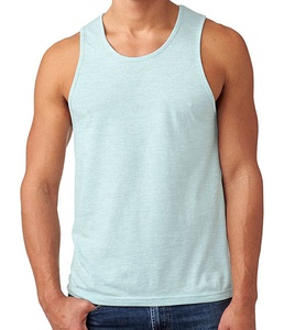 Camiseta sin mangas de LICRA de algodón Premium para hombre, camiseta informal de Color sólido sin mangas, Camiseta deportiva de verano para gimnasio, banda elástica de talla grande transpirable - Product Image 1
