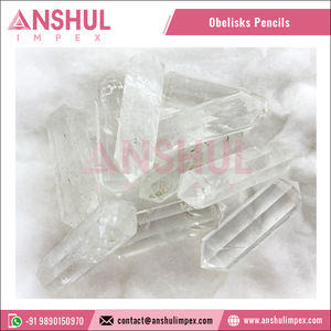 Cristal poli, quartz naturel de guérison, doublement terminé, sculpté, obélisques Feng Shui, cadeau d'affaires, crayons - Product Image 2