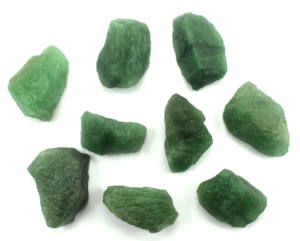 เครื่องประดับแบบชนเผ่า5ชิ้น,อัญมณีควอตซ์ธรรมชาติควอตซ์สตอเบอร์รี่ดิบสีเขียวไม่ผ่านการดูแลสำหรับทำด้วยมือทำเครื่องประดับหยาบ - Product Image 3