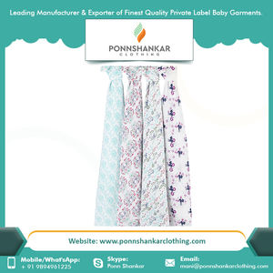 Muslin Swaddle <b>Blankets</b> Pure Organic Cotton Wholesale Muslin Swaddle <b>Blanket</b> - Product Image 6