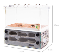 Fourmilière Empire Ants en plastique écologique, style classique, avec réservoir d'eau intégré, 15x9x15cm, pour toutes les saisons