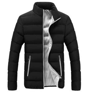 Chaqueta acolchada de buena calidad para hombre, chaqueta de Color negro de último diseño, venta al por mayor - Product Image 6