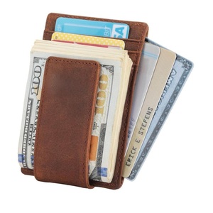 Portefeuille en cuir véritable pour homme, porte-cartes fin, pour carte d'identité et carte de crédit - Product Image 5