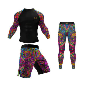 Conjunto de compresión de alta calidad para hombre, ropa deportiva de secado rápido, traje deportivo de poliéster para entrenamiento, 6 piezas - Product Image 4