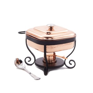 Wholesale Premium Brass Hammered Metal Chafing Dish With <b>Stand</b> Warming & Holding Equipment - Product Image 1