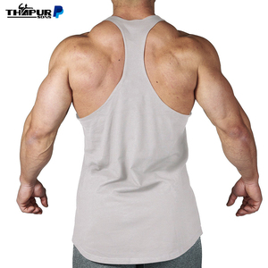 Venta al por mayor de ropa deportiva personalizada Gimnasio Muscle Tank Tops Culturismo Fitness Custom Cotton Spandex - Product Image 4