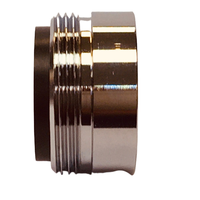 Adaptateur de robinet de jardin HSU AD-03-B mâle-femelle en laiton 3/4 pouce, norme ANSI, pour cuisine et extérieur, connecteur de robinet mélangeur