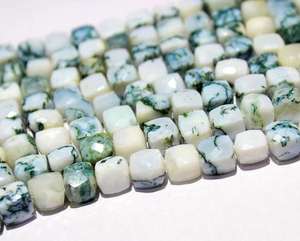 Wholesale Price for Tree Agate Square Shape Faceted Loose Gemstone Beads Polished Natural <b>Stone</b> for Jewelry Necklace/<b>Bracelet</b> - Product Image 2