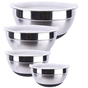 Nuevos Tazones para Mezclar MIINOX de Acero Inoxidable Pulido de Excelente Calidad al Mejor Precio, con Tapas de Plástico, Aptos para Lavavajillas, Ecológicos y Ligeros - Product Image 1