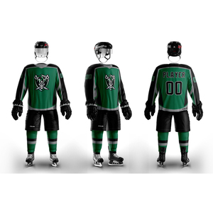 Uniformes de hockey sur glace 100% tissu polyester jeu de sportifs services OEM meilleure qualité pas cher nouveau Style conception de sublimation personnalisée - Product Image 1