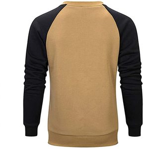 Homme Couleur Contrastée Décontracté À Col Rond Pull Sweat - Product Image 6
