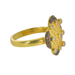 2023 Designer Collection Vente chaude Bague de mariage en argent sterling 925 rhodié noir et plaqué or 18 carats avec zircon intégré - Product Image 3