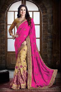 Bollywood Designer Impression Numérique Saree Couleur Marron avec Miroir Travail Fleur Conception Doux Soie Viscose/Rayonne Blouse Indian Apparel - Product Image 3