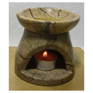 Quemador de Aceite Aromático de Piedra de Savia Tallado a Mano - Product Image 1