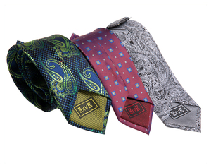 Cravate en Polyester pour hommes, Logo d'école personnalisé tissé à la main, nouvelle collection - Product Image 3